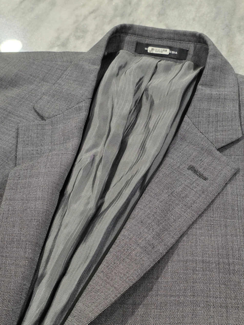 46R Men's Kenneth Cole Awearness Blazer Gray Wool 2 Button Sport Coat